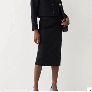 J. Crew No. 3 Black Pencil Skirt